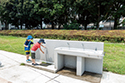 手足洗い場　駒沢オリンピック公園　発注：東京都